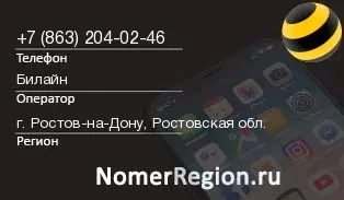 Кто звонил с 8632040246 - регион и оператор